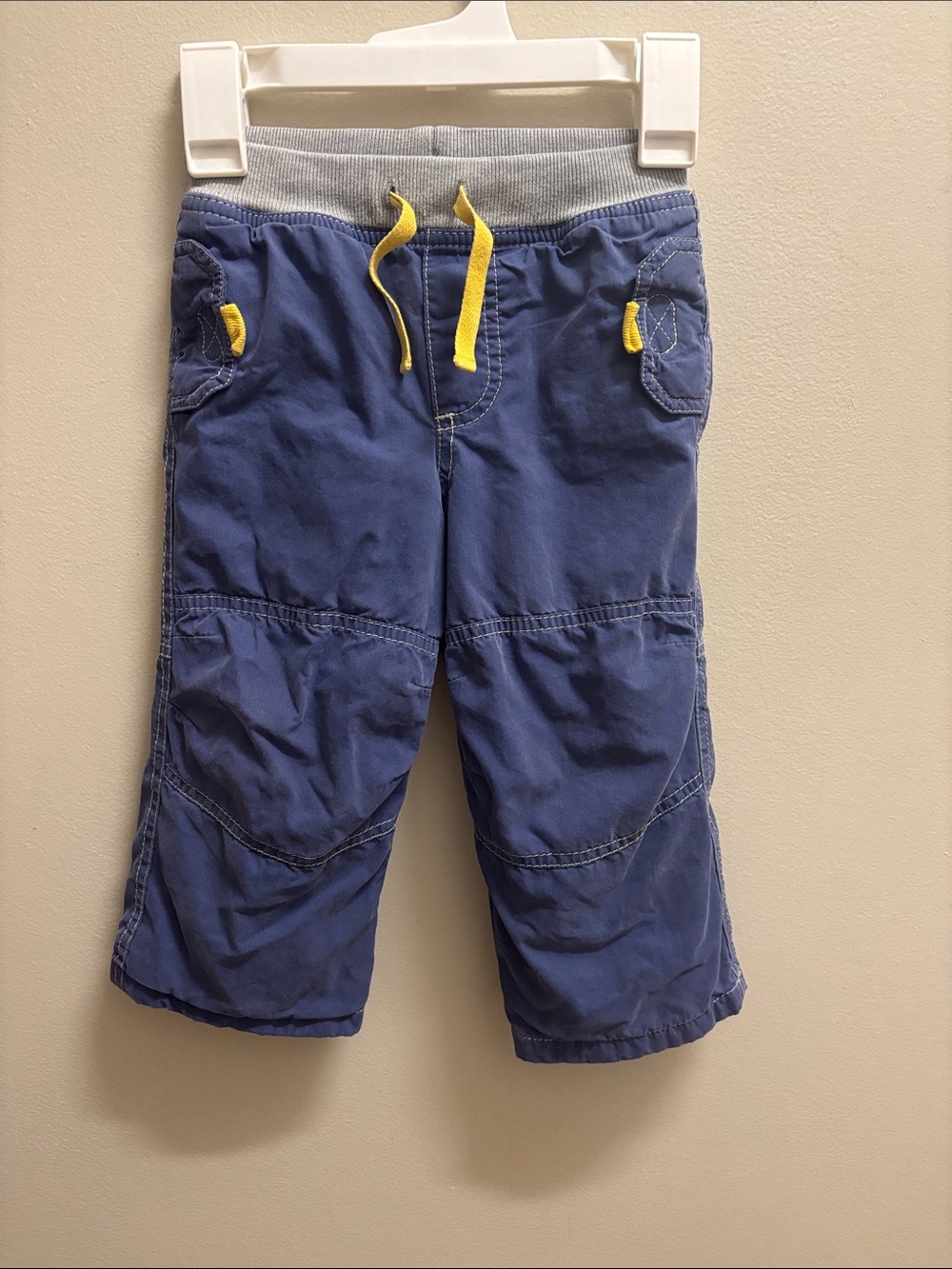 BABY BODEN BLUE AND YELLOW joggers 18-24months